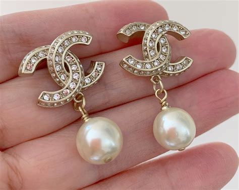 chanel pearl drop earrings dupe|chanel earrings original.